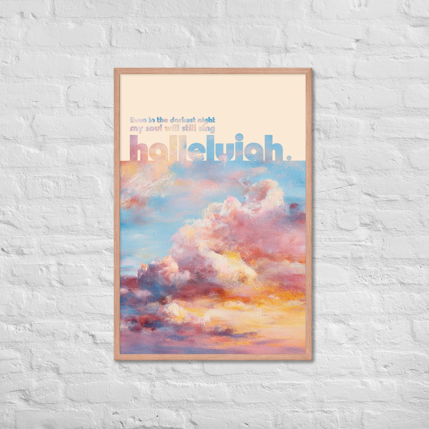 Hallelujah print lifestyle 4