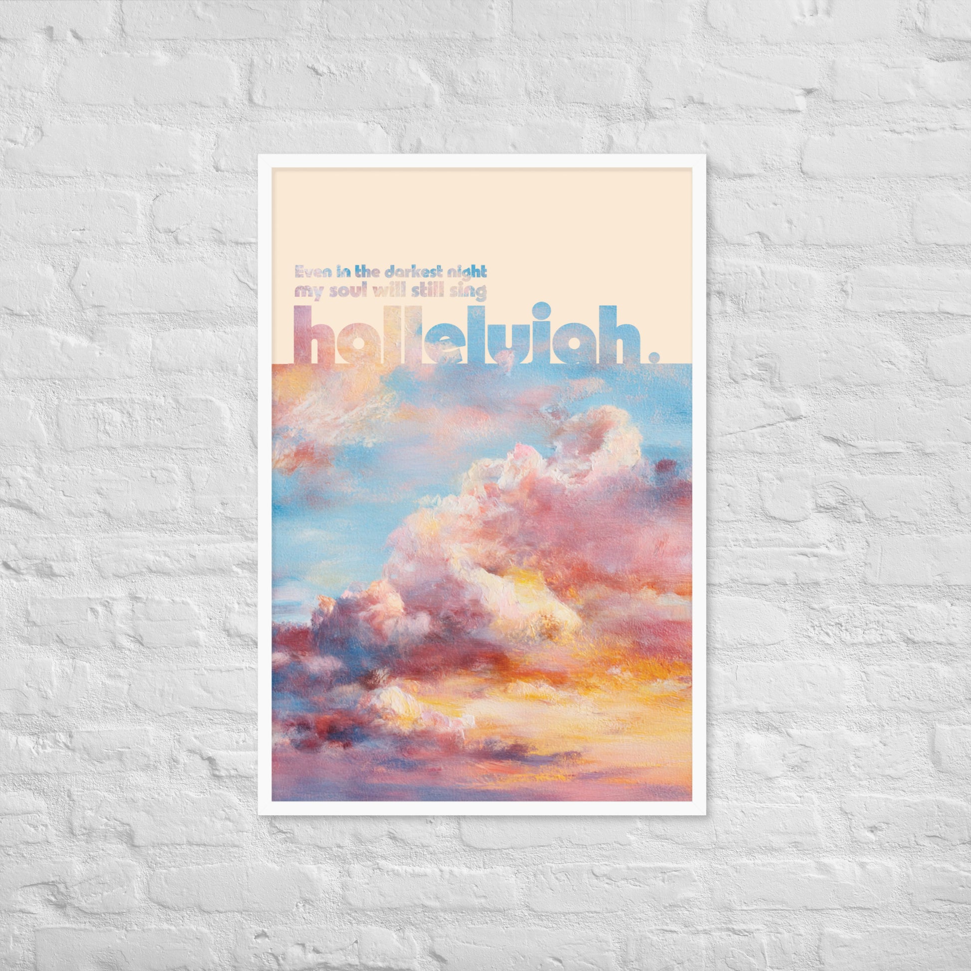 Hallelujah print lifestyle 2