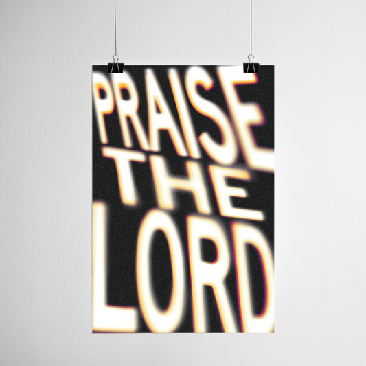 Praise the Lord print detail
