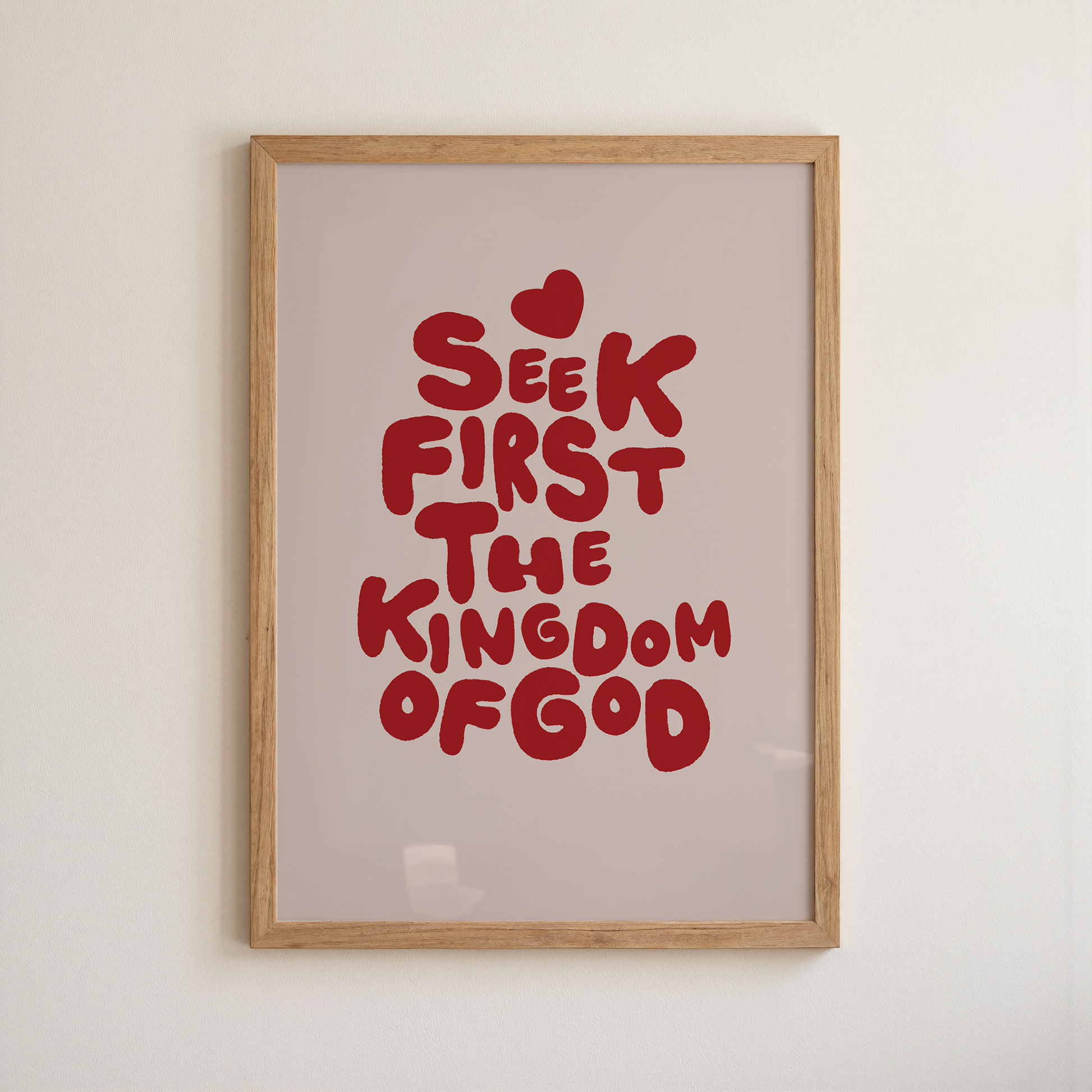 Seek the Kingdom print