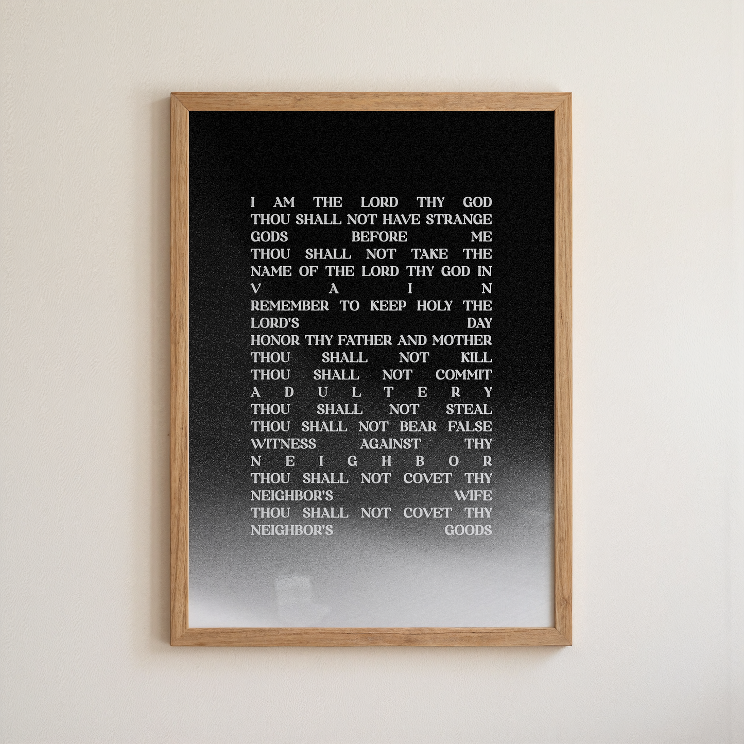 The Ten Commandments print