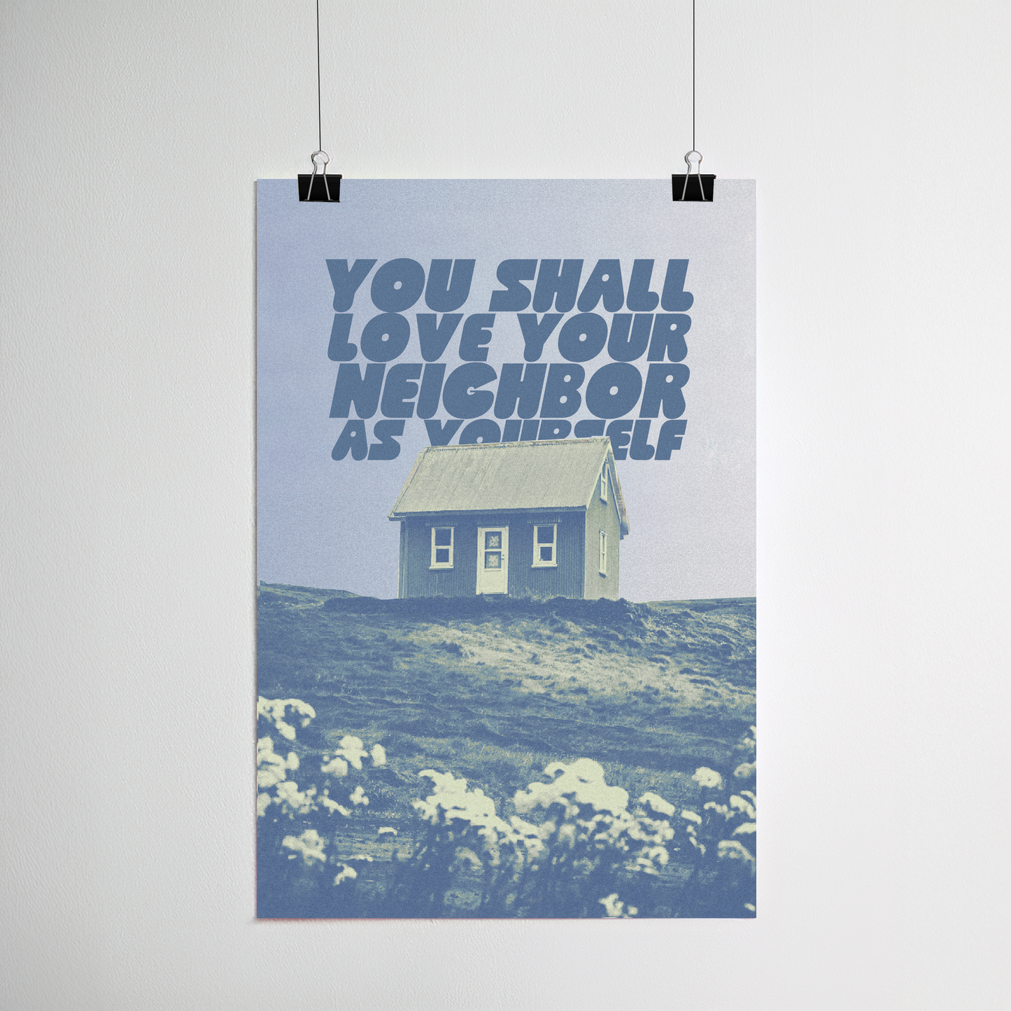 Love Thy Neighbour print detail