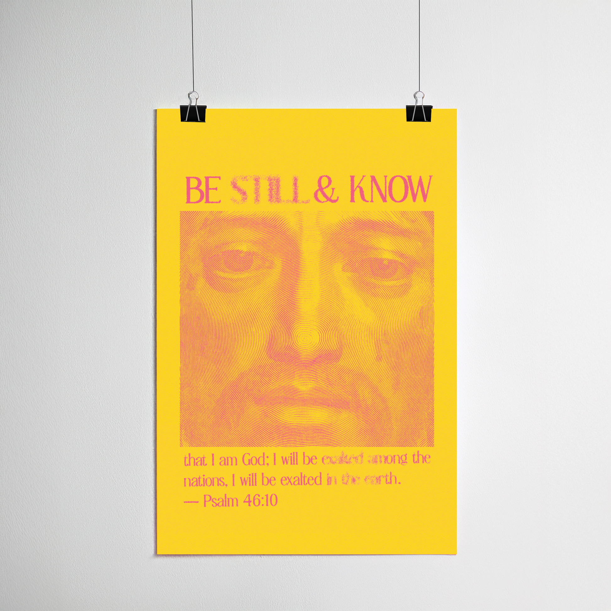 Psalm 46:10 print detail