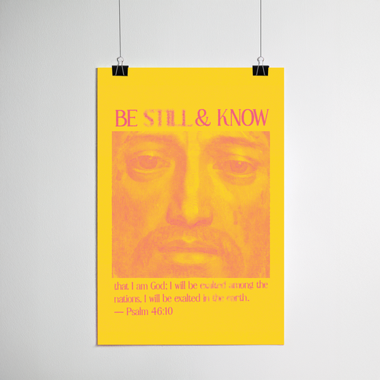 Psalm 46:10 print detail
