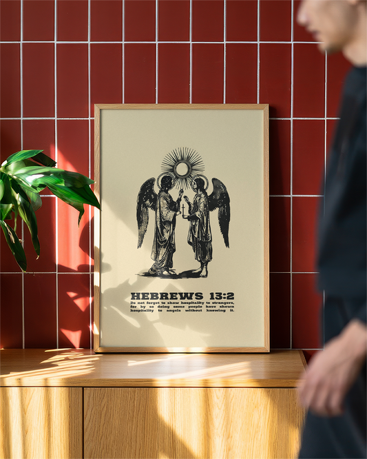 Hebrews 13:2 print detail