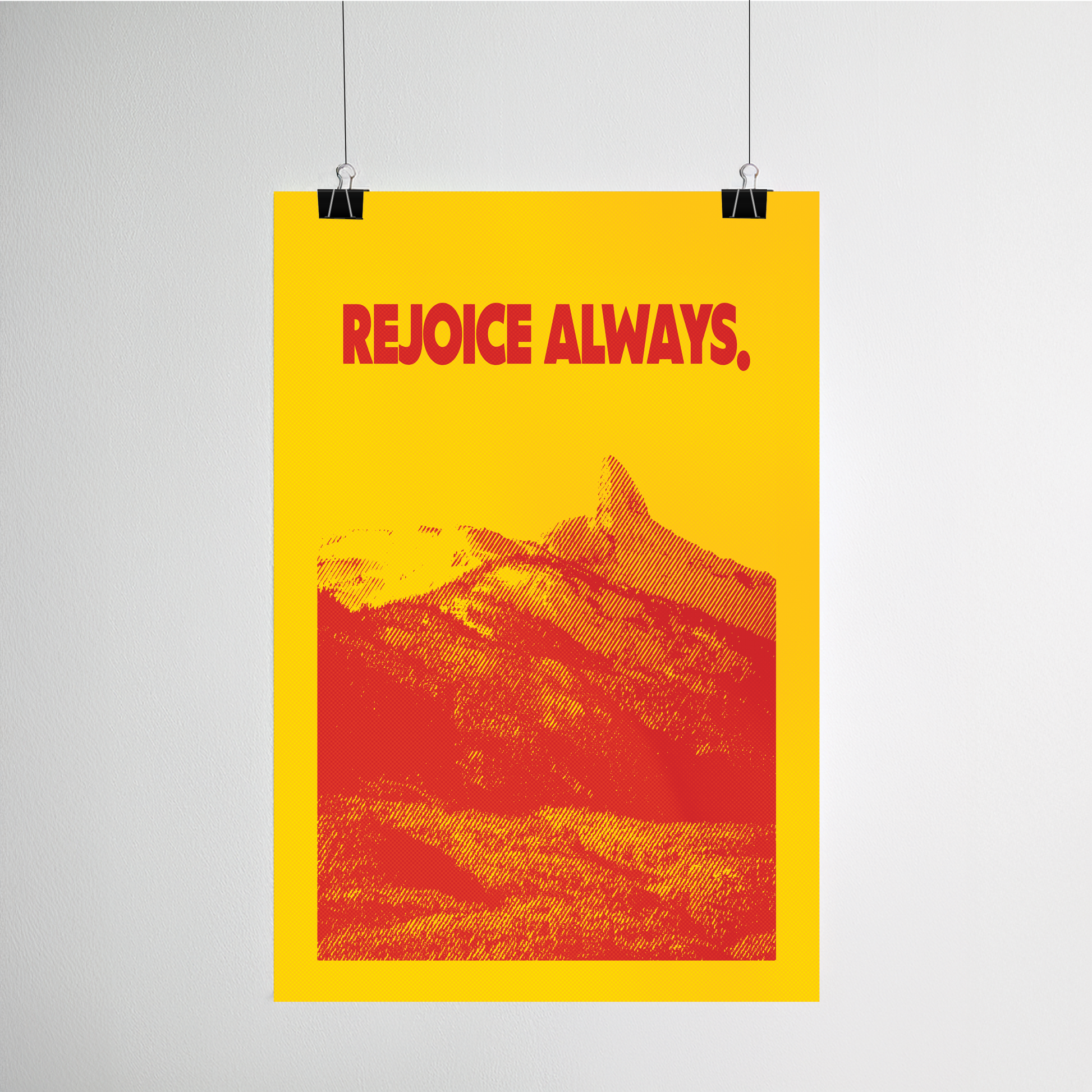 Rejoice Always print detail