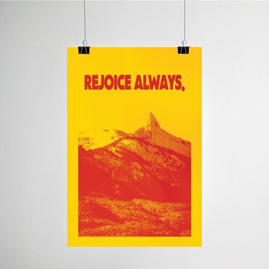 Rejoice Always print detail