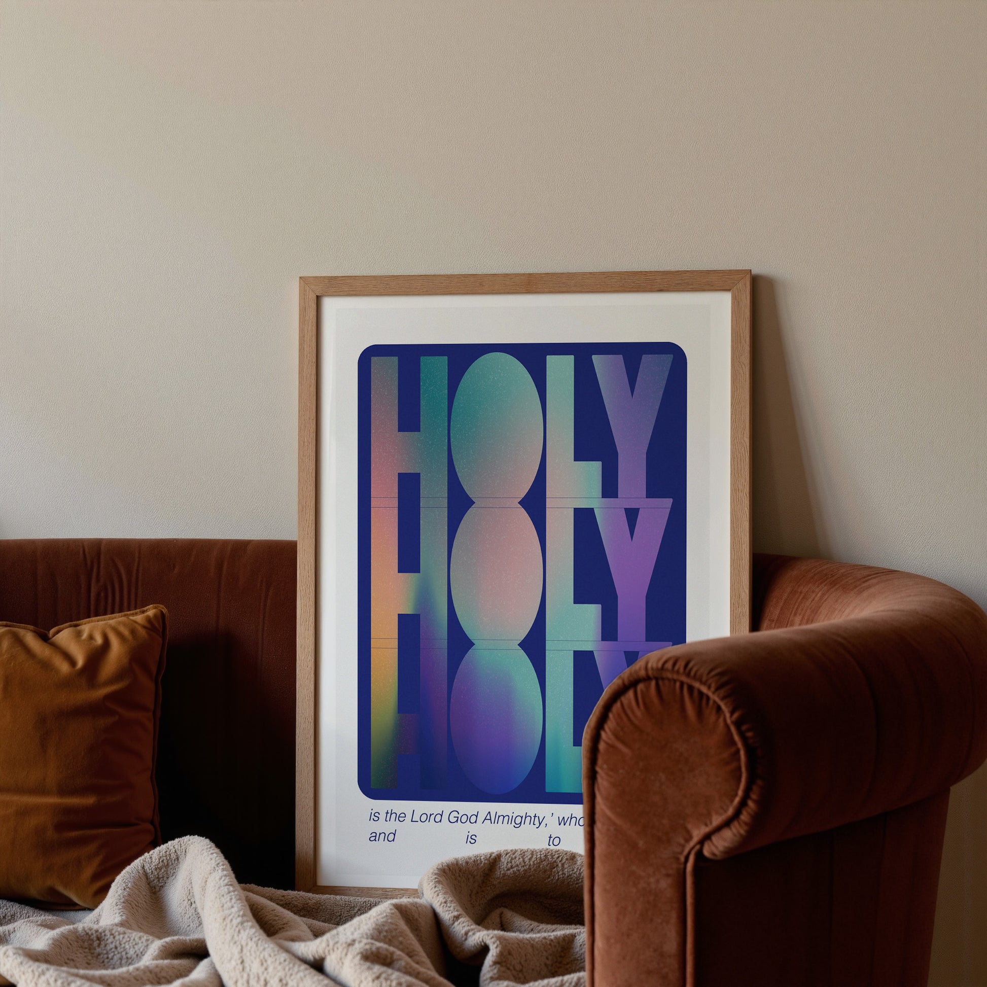Holy Holy Holy print lifestyle