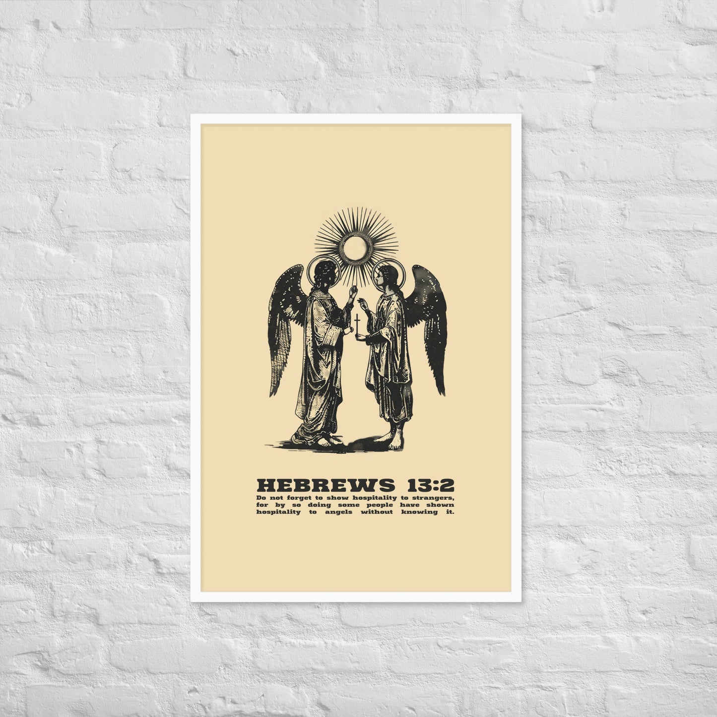 Hebrews 13:2 print lifestyle