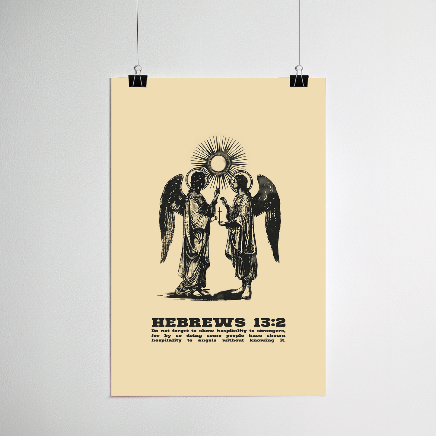 Hebrews 13:2 print frame options