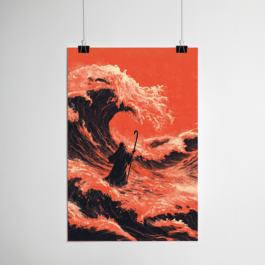 The Red Sea print detail