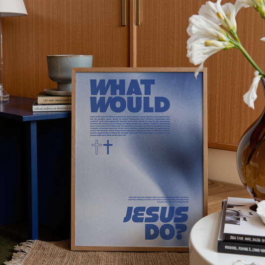 What Would Jesus Do print detail