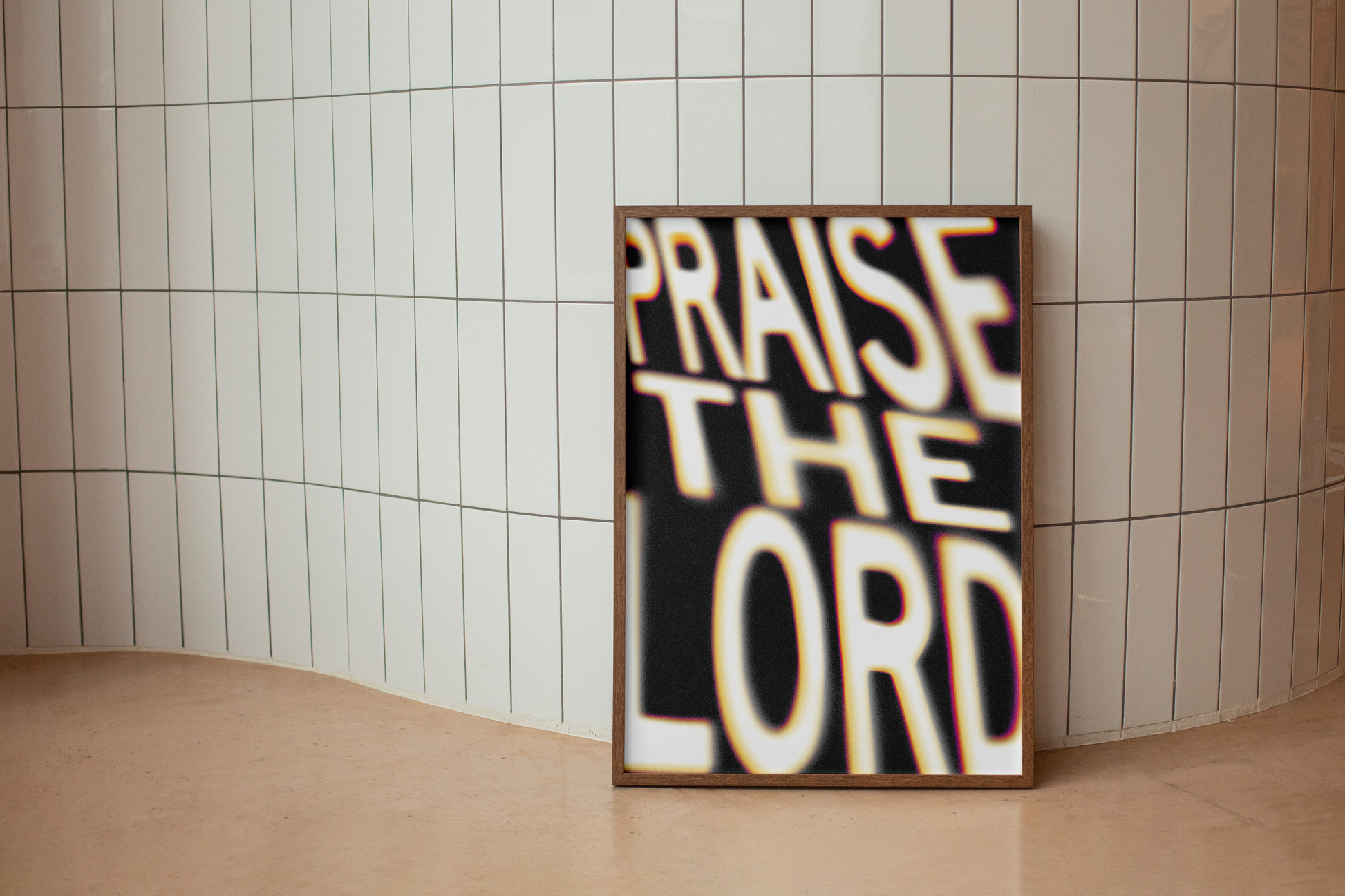 Praise the Lord print frame options