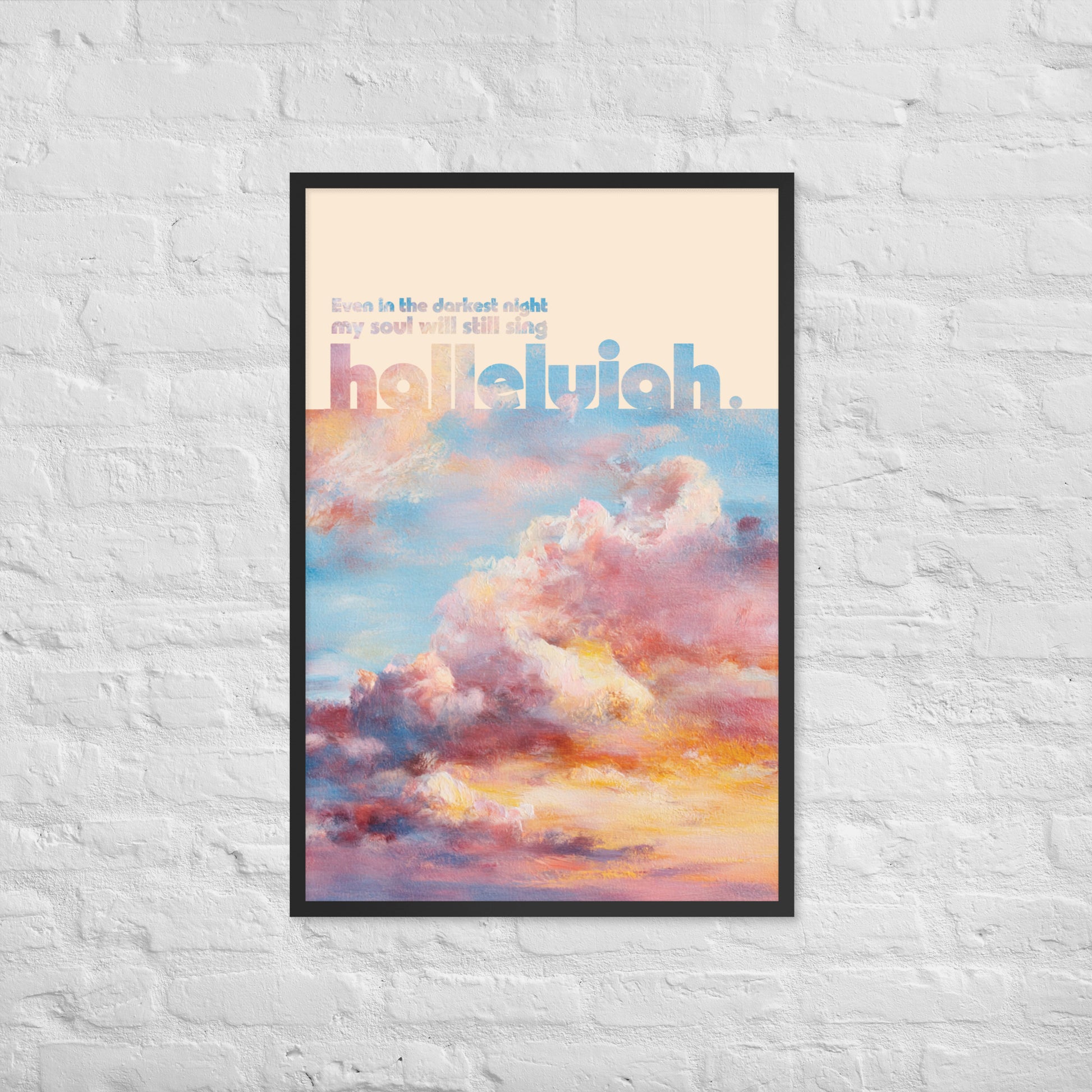 Hallelujah print lifestyle 3